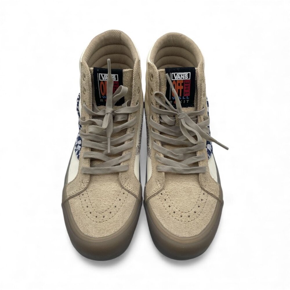 VANS x Rokit Sk8-Hi 38 DX Shoe Suede Canvas Skate Beige Size M/10 - Picture 3 of 7